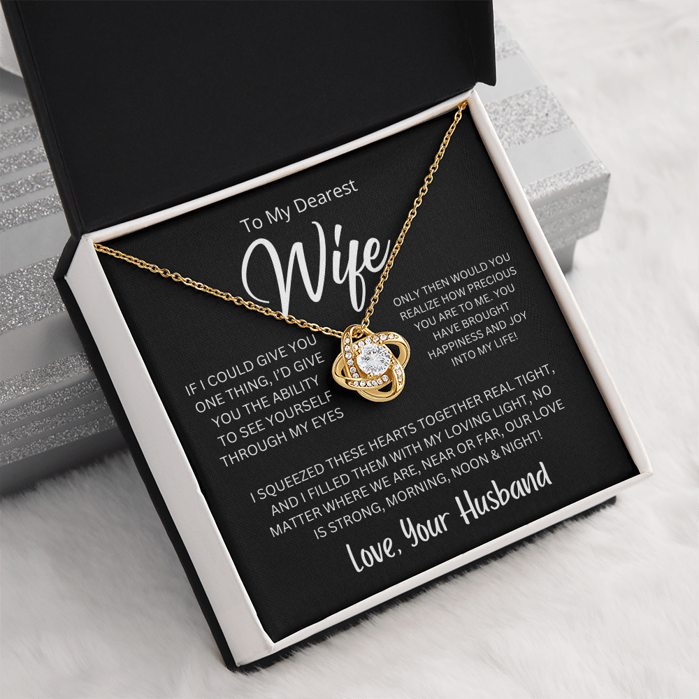 Love Knot Necklace β A Symbol of Eternal Love for Your Wife π