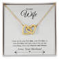 To My Wife | Interlocking Hearts necklace