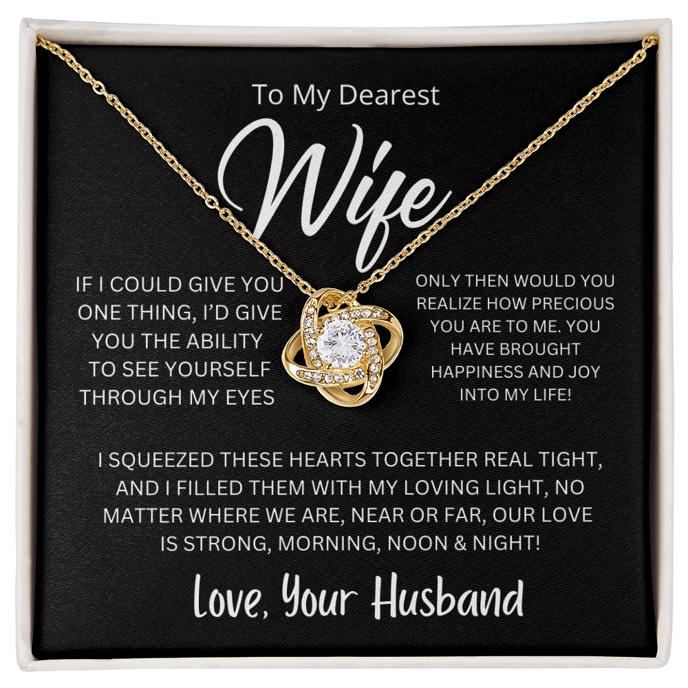 Love Knot Necklace – A Symbol of Eternal Love for Your Wife 💖