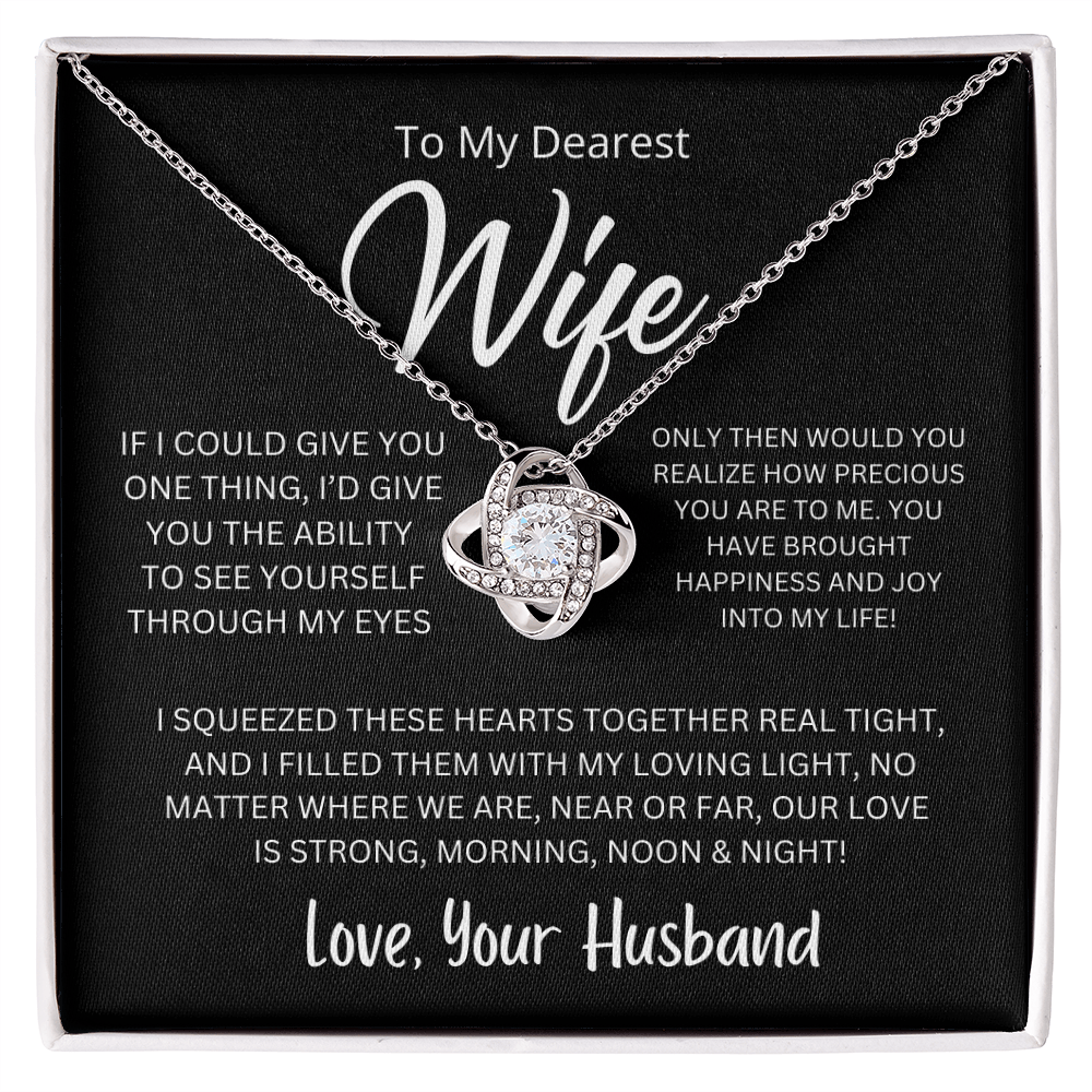 Love Knot Necklace – A Symbol of Eternal Love for Your Wife 💖