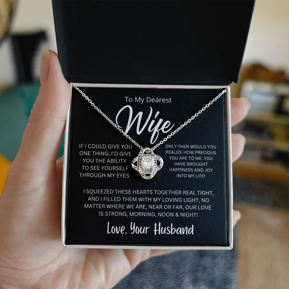 Love Knot Necklace – A Symbol of Eternal Love for Your Wife 💖