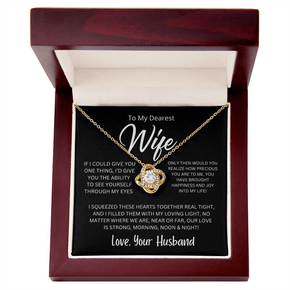 Love Knot Necklace – A Symbol of Eternal Love for Your Wife 💖