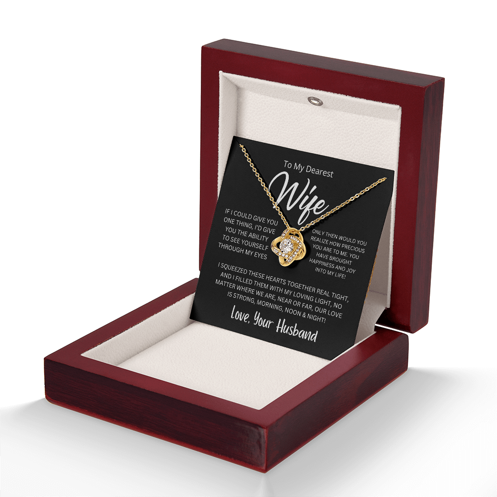 Love Knot Necklace – A Symbol of Eternal Love for Your Wife 💖