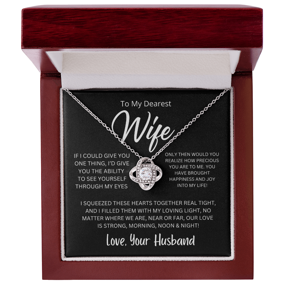 Love Knot Necklace – A Symbol of Eternal Love for Your Wife 💖