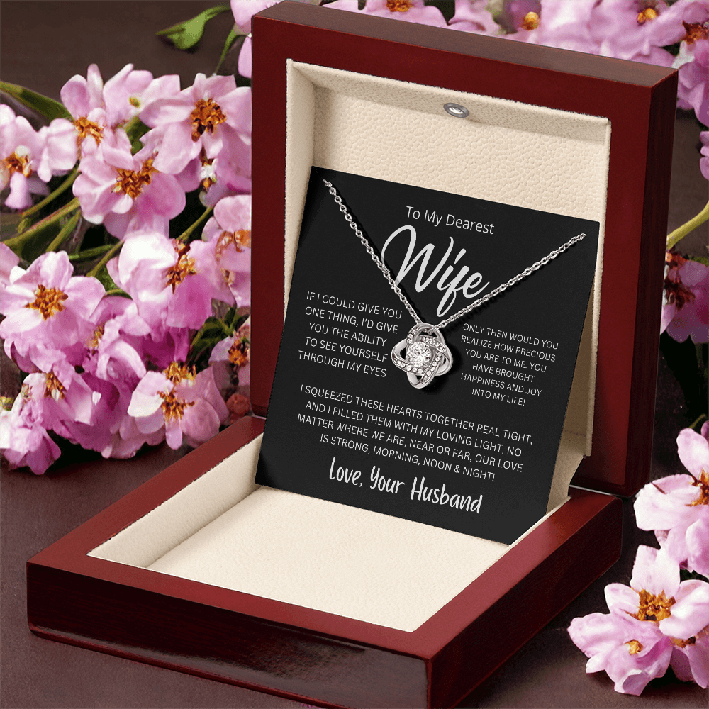 Love Knot Necklace – A Symbol of Eternal Love for Your Wife 💖